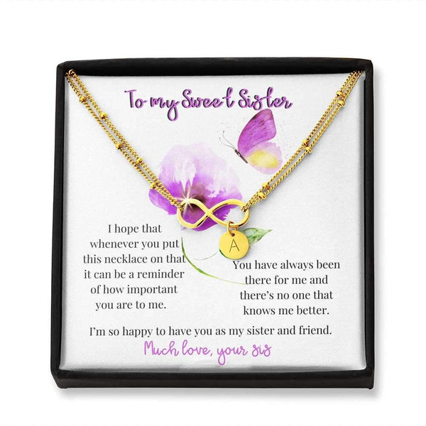 To my Sweet Sister - Infinity Bracelet gift! Jewelry ShineOn Fulfillment 