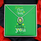 To the cutest clover in the patch, Lucky in Love Necklace - St Patrick's day Personalized Card Jewelry ShineOn Fulfillment 