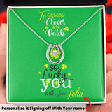 To the cutest clover in the patch, Lucky in Love Necklace - St Patrick's day Personalized Card Jewelry ShineOn Fulfillment Standard Box 