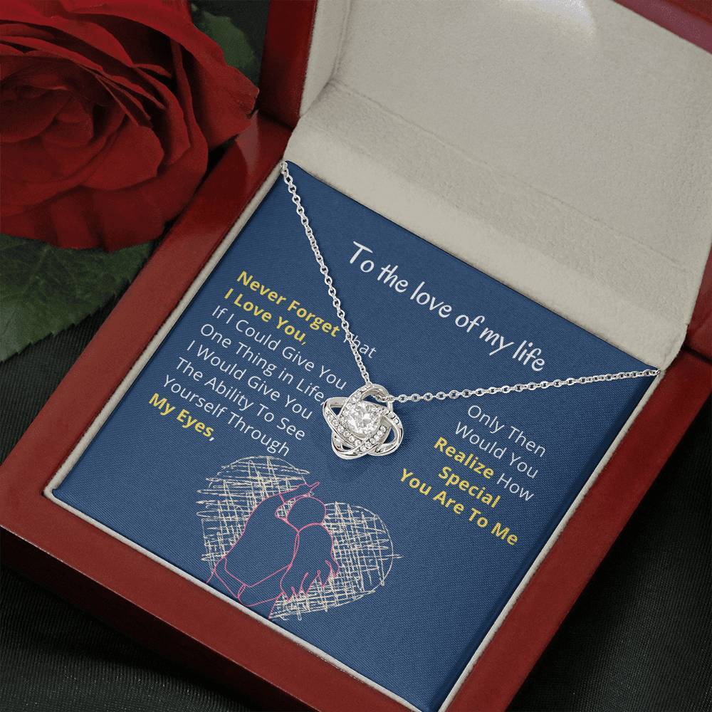 To the Love Of My Life - Love Knot Necklace - Blues Jewelry ShineOn Fulfillment 