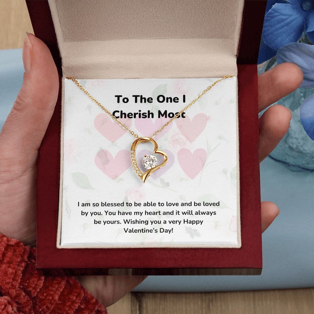 To The One I Cherish Most - Forever Love Necklace - Jewelry ShineOn Fulfillment 