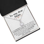 white - To My Dear Mom | I Can't Imagine My Life Without You | From Son to Mother Necklace Jewelry ShineOn Fulfillment 